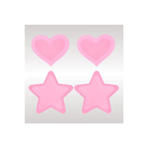 Nipple shield Peekaboo Pink One size Hearts Stars