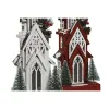 Новогоднее украшение Home ESPRIT Белый Красный 16 x 14 x 63 cm (2 штук)