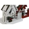 Joulukuusenpallo Home ESPRIT Valkoinen Punainen 27 x 18 x 56 cm (2 osaa)