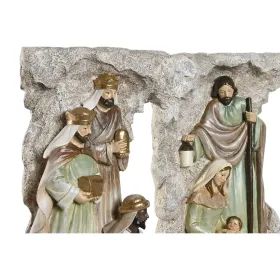 Рождественский вертеп Home ESPRIT Разноцветный Смола 19,5 x 11 x 31,5 cm (2 штук)