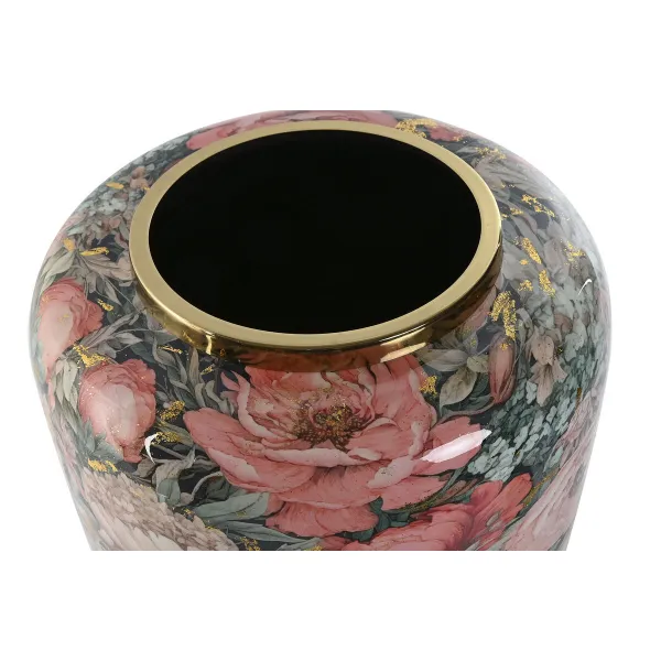 Maljakko Home ESPRIT Monivärinen Pinkki Metalli 33 x 33 x 35 cm