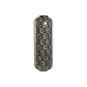 Vaza Home ESPRIT Žalia Auksinis Metalinis 25 x 25 x 69 cm