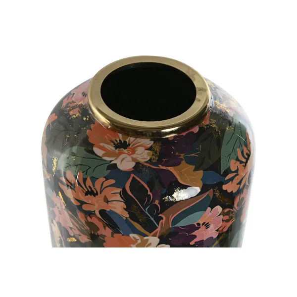 Vaza Home ESPRIT Spalvotas Metalinis 25 x 25 x 70 cm