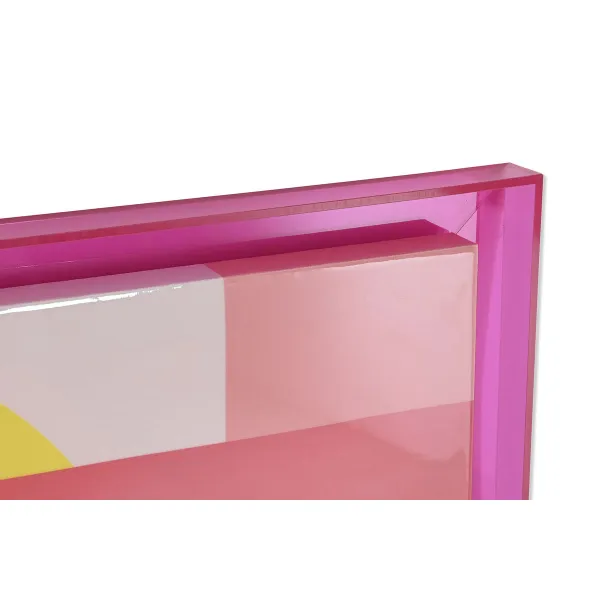 Картина Home ESPRIT Жёлтый Розовый современный город 80 x 3,3 x 120 cm (2 штук)