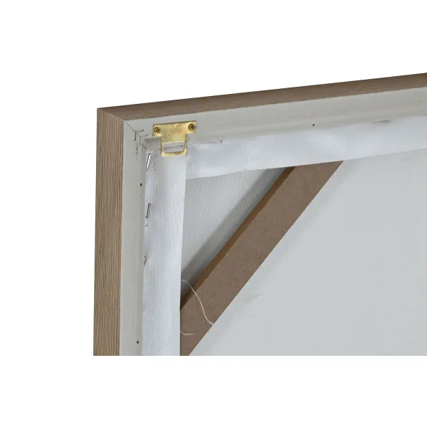 Paveikslas Home ESPRIT Balta Rusvai gelsva Šiuolaikiškas 60 x 3,8 x 60 cm (2 vnt.)