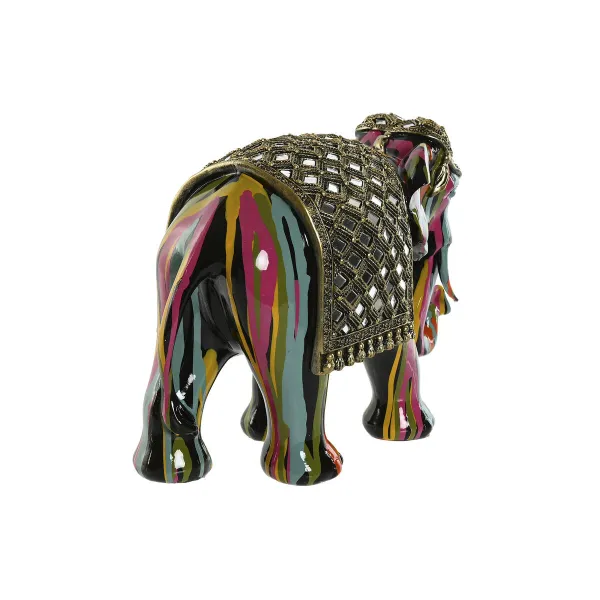 Koristehahmo Home ESPRIT Monivärinen Hartsi Norsu 31 x 14 x 22 cm