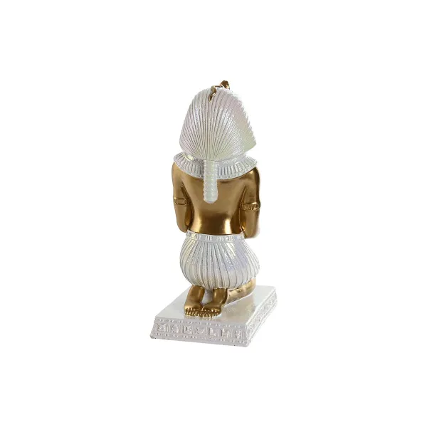 Dekoratīvās figūriņas Home ESPRIT Balts Bronza Sveķi Austrumniecisks Ēģiptes vīrietis 12,5 x 17 x 25 cm (2 gb.)