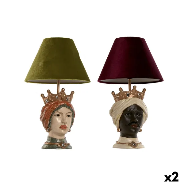 Настольная лампа Home ESPRIT Разноцветный Смола 26 x 26 x 43 cm (2 штук)