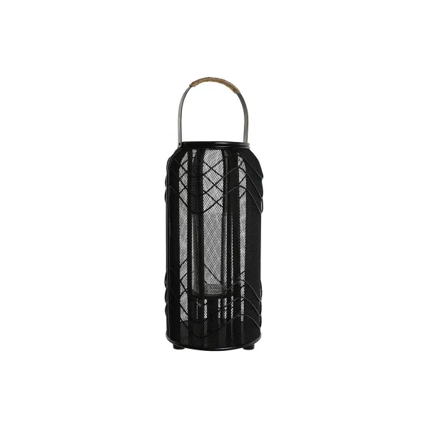 Kynttilänjalka Home ESPRIT Musta Metalli 21,5 x 21,5 x 43,5 cm