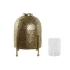 Svečturis Home ESPRIT Bronza Metāls Stikls 19 x 19 x 24,5 cm