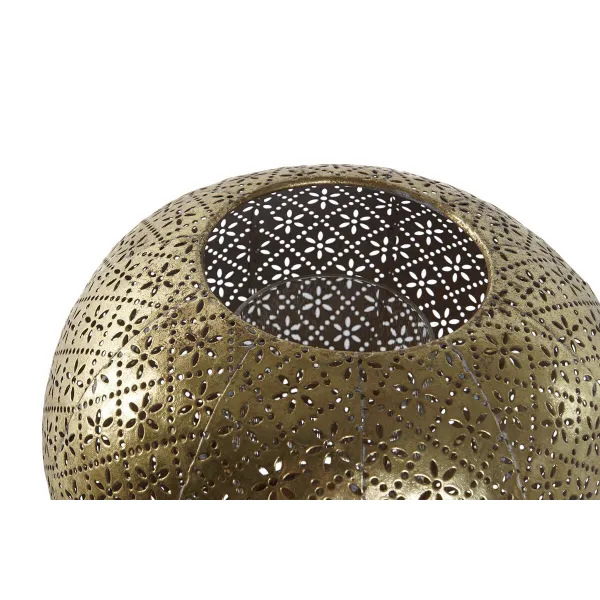 Подсвечник Home ESPRIT Позолоченный Металл Стеклянный 24 x 24 x 20 cm