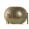 Подсвечник Home ESPRIT Позолоченный Металл Стеклянный 24 x 24 x 20 cm