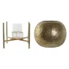 Candleholder Home ESPRIT Golden Metal Crystal 29 x 29 x 26,5 cm
