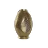 Подсвечник Home ESPRIT Позолоченный Металл Стеклянный 24 x 24 x 38,5 cm