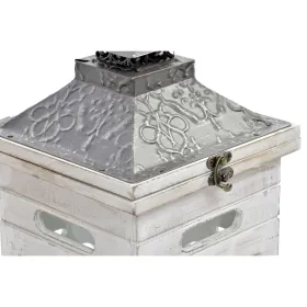 Lantern set Home ESPRIT Natural Crystal Fir Arab 26,5 x 26,5 x 65 cm (2 Pieces)