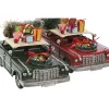 Ziemassvētku Nieciņš Home ESPRIT Sarkans Zaļš 36 x 14,5 x 23 cm (2 gb.)