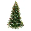 Christmas Tree Home ESPRIT Red Green PVC Metal 129 x 129 x 210 cm
