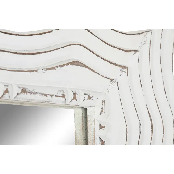 Настенное зеркало Home ESPRIT Белый Маринованный Scandi 89 x 2,5 x 178 cm