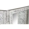 Širma Home ESPRIT Balta Mango mediena Veidrodis 152 x 2 x 182 cm