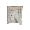 Nuotraukų rėmelis Home ESPRIT Balta Natūralus Stiklas Mango mediena Gėlė Indas 21 x 2 x 26,5 cm