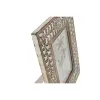 Foto rāmis Home ESPRIT Balts Dabisks Stikls Mango koks Zieds Indietis 26,5 x 2 x 31,5 cm