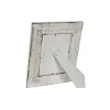Foto rāmis Home ESPRIT Balts Dabisks Stikls Mango koks Zieds Indietis 26,5 x 2 x 31,5 cm