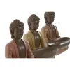 Dekoratīvās figūriņas Home ESPRIT Oranžs Korāļi Kaļķi Sveķi Buda Austrumniecisks 19,5 x 16 x 25,5 cm (3 gb.)