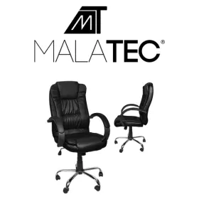 Офисный стул, экокожа - черный MALATEC