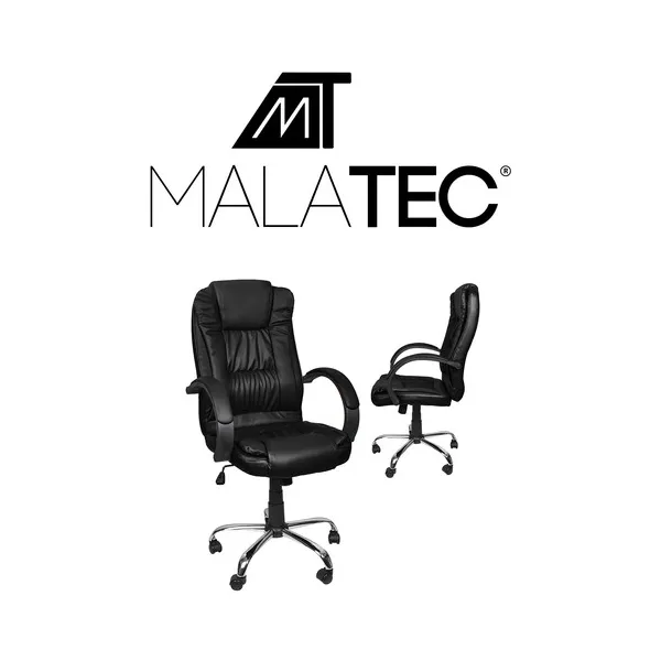 Office chair eco leather - black MALATEC