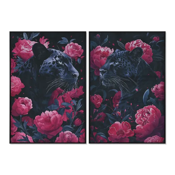 Canvas Home ESPRIT Samts Canvas 83 x 4 x 123 cm