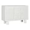 Sivupöytä Home ESPRIT Valkoinen Kuusi Puu MDF 120 x 38 x 80 cm