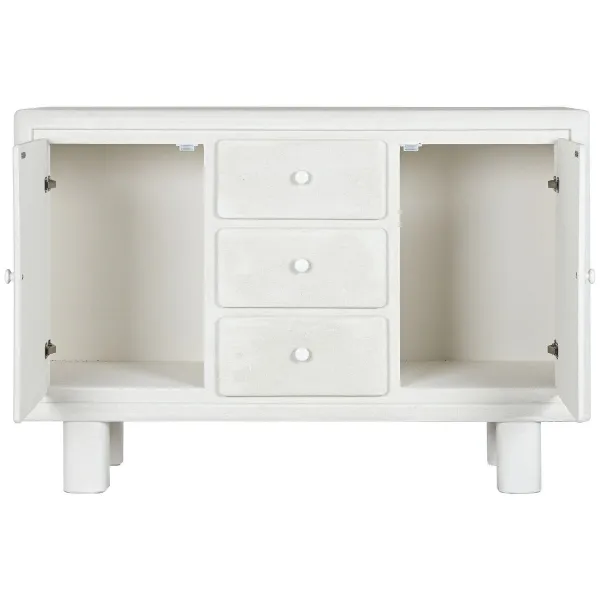 Sivupöytä Home ESPRIT Valkoinen Kuusi Puu MDF 120 x 38 x 80 cm