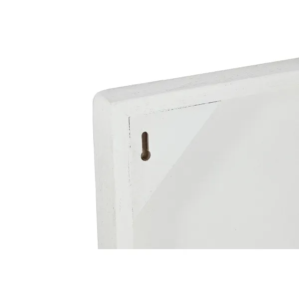 Wall Decoration Home ESPRIT White Modern 80 x 4 x 80 cm (2 Units)