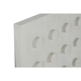 Sienu dekors Home ESPRIT Balts Koks MDF Moderns 80 x 6,5 x 80 cm