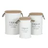 Decorative box Home ESPRIT White Polyurethane Metal Fibre Urban (3 Pieces)