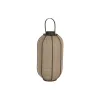 Svečturis Home ESPRIT Dabisks Džuts Bambuss 33 x 33 x 61,5 cm