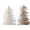 Jaungada eglīte Home ESPRIT Balts Bronza Kartons Spalva 22 x 22 x 46 cm (2 gb.)