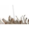 Advent wreathe Home ESPRIT White Golden Feather 30 x 7 x 30 cm (2 Units)