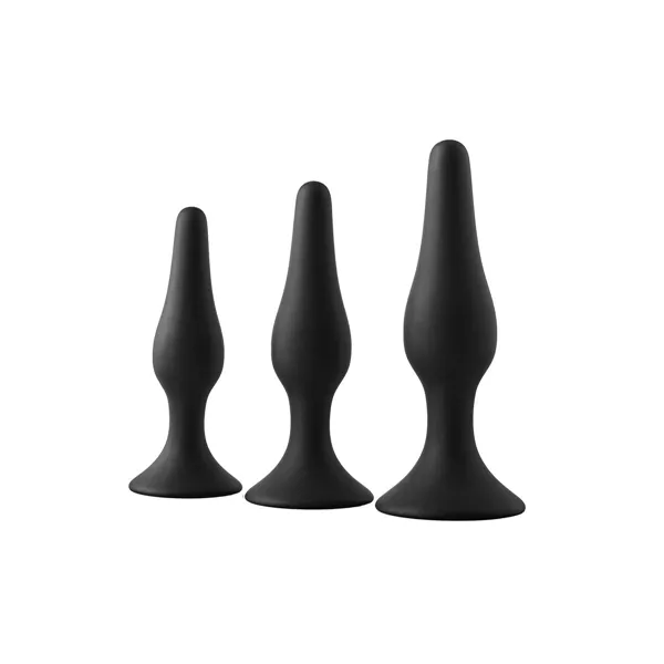 Anal plug Dream Toys Fantasstic Black 3 Pieces