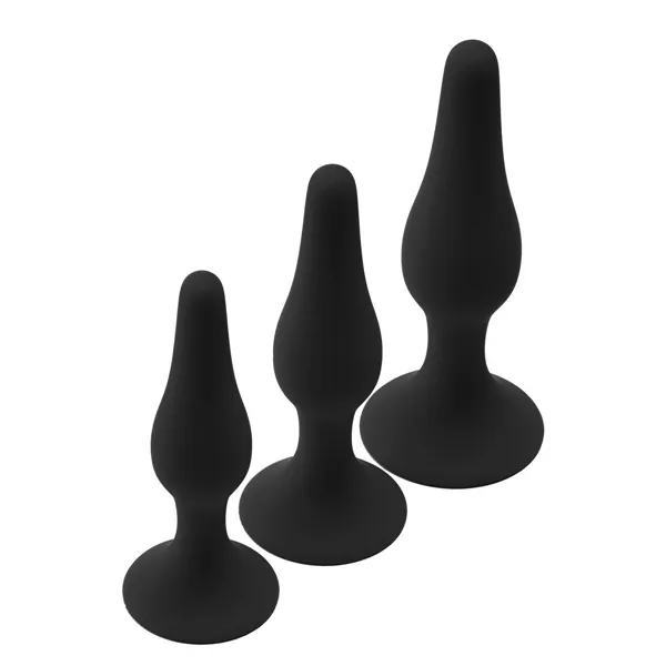 Anal plug Dream Toys Fantasstic Black 3 Pieces