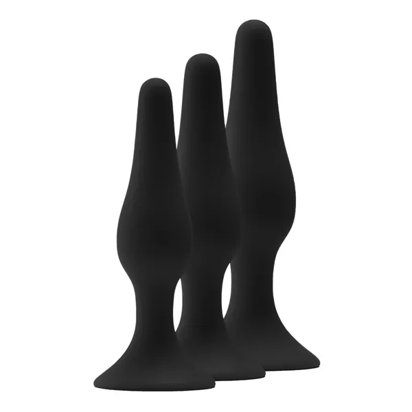 Anal plug Dream Toys Fantasstic Black 3 Pieces