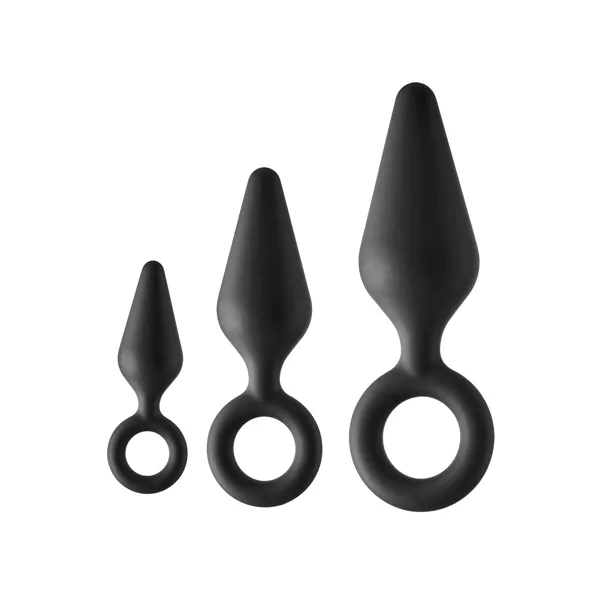 Anal plug Dream Toys Fantasstic Black 3 Pieces