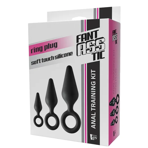 Anal plug Dream Toys Fantasstic Black 3 Pieces