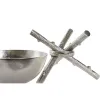 Pöytäkoriste Home ESPRIT Hopeinen Alumiini 30 x 30 x 28 cm