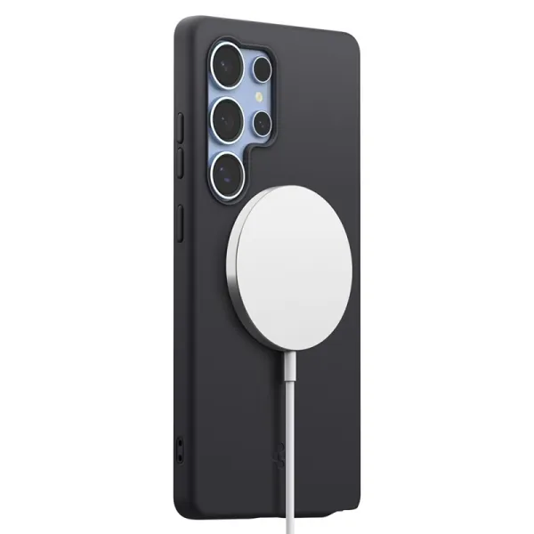 Spigen Silicone Fit Mag MagSafe - Case for Samsung Galaxy S25 Ultra (Black)