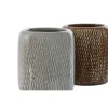 Стакан Home ESPRIT Коричневый Серый Керамика 8,5 x 8,5 x 10 cm (2 штук)