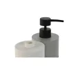 Saippua-annostelija Home ESPRIT Valkoinen Harmaa Luonnollinen Hartsi Polyetyleeni 7,5 x 7,5 x 18,5 cm (2 osaa)