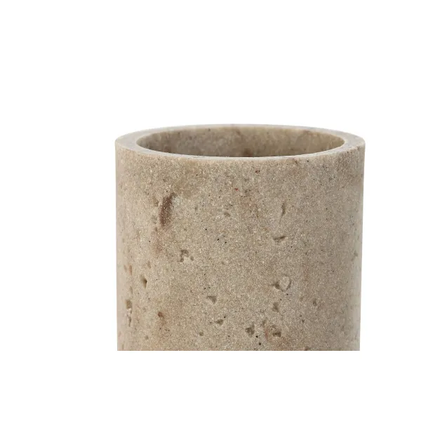 Stiklas Home ESPRIT Kreminė Derva 7 x 7 x 10 cm