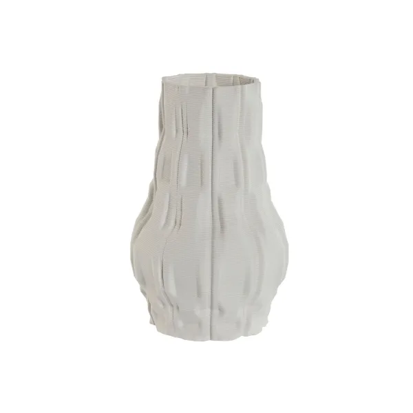 Vaza Home ESPRIT Balta Keramikos dirbinys Šiuolaikiškas 14,5 x 14,5 x 24 cm