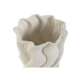 Vaza Home ESPRIT Balta Keramikos dirbinys Šiuolaikiškas 16 x 16 x 26 cm